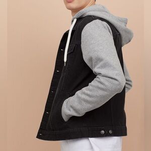 H&M Hooded Unisex Denim Jacket